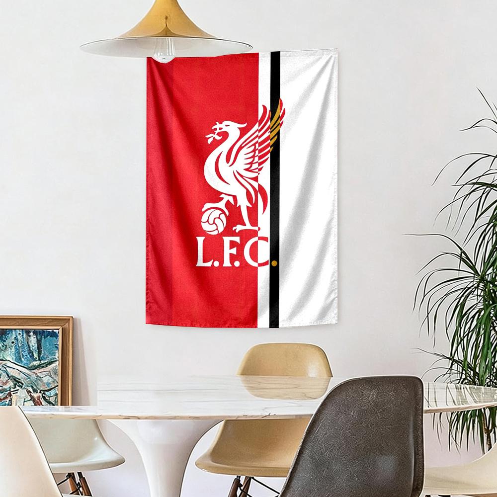 Liverpool Football Club Vægdekoration Vægtæppe Kunst Til Kæledyrsminde Fødselsdag Bryllupsfest Baggrund Familiegave