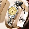 POEDAGAR Elegant Luxury Women Watch Luminous Waterproof Week Date Wristwatch Stainless Steel Fashion Quartz Ladies Watches