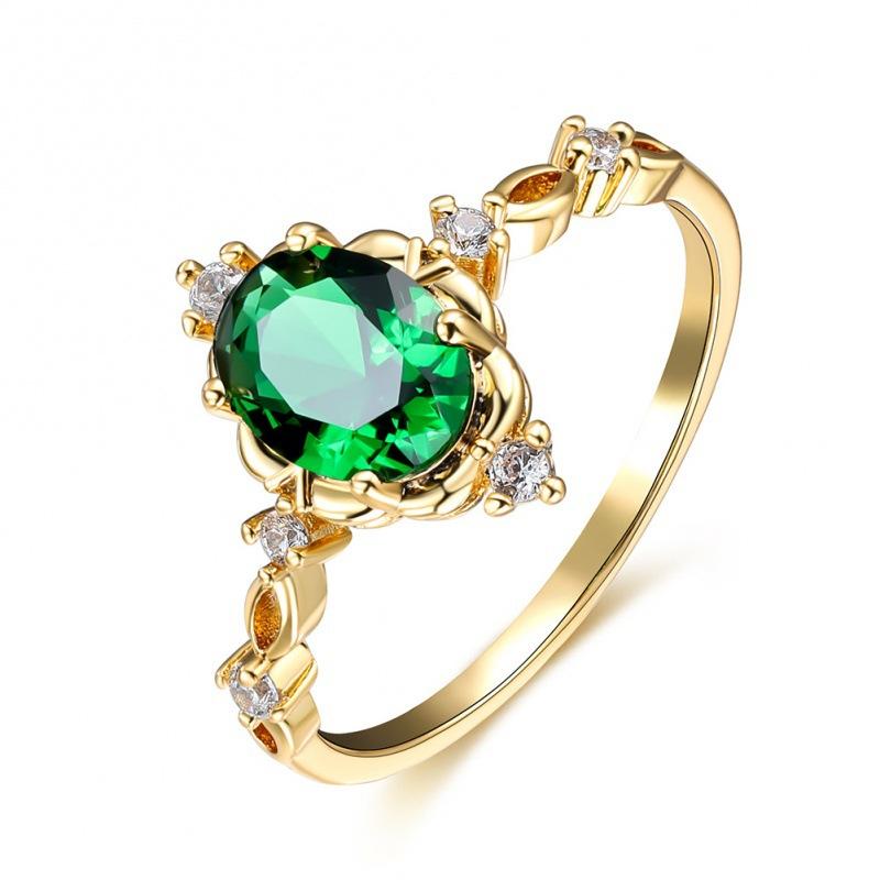 Cut Square Rainbow White Fire Opal Rings for Women Gold Color Horse Eye Zircon Charm Leaf Wedding Bands Party Jewelry
