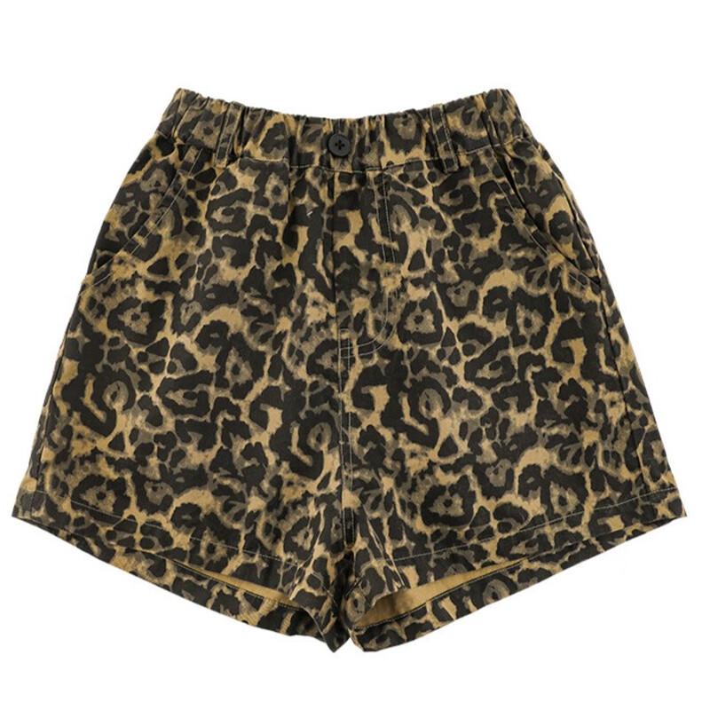 Youyou Girls  Fashion Leopard Print Lyocell Summer Shorts #110