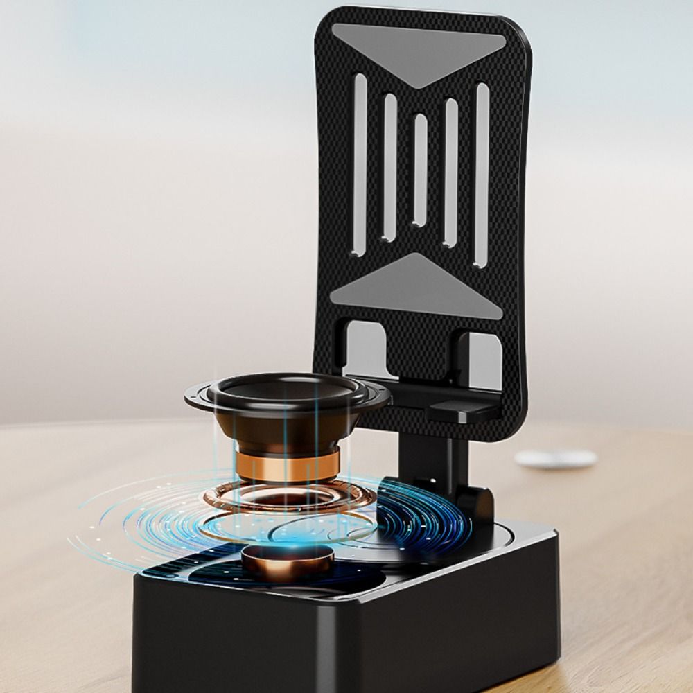 Foldable 3 In 1 Phone Bracket Non-slip Wireless Speaker Phone Holder  Watching TV Phone Support