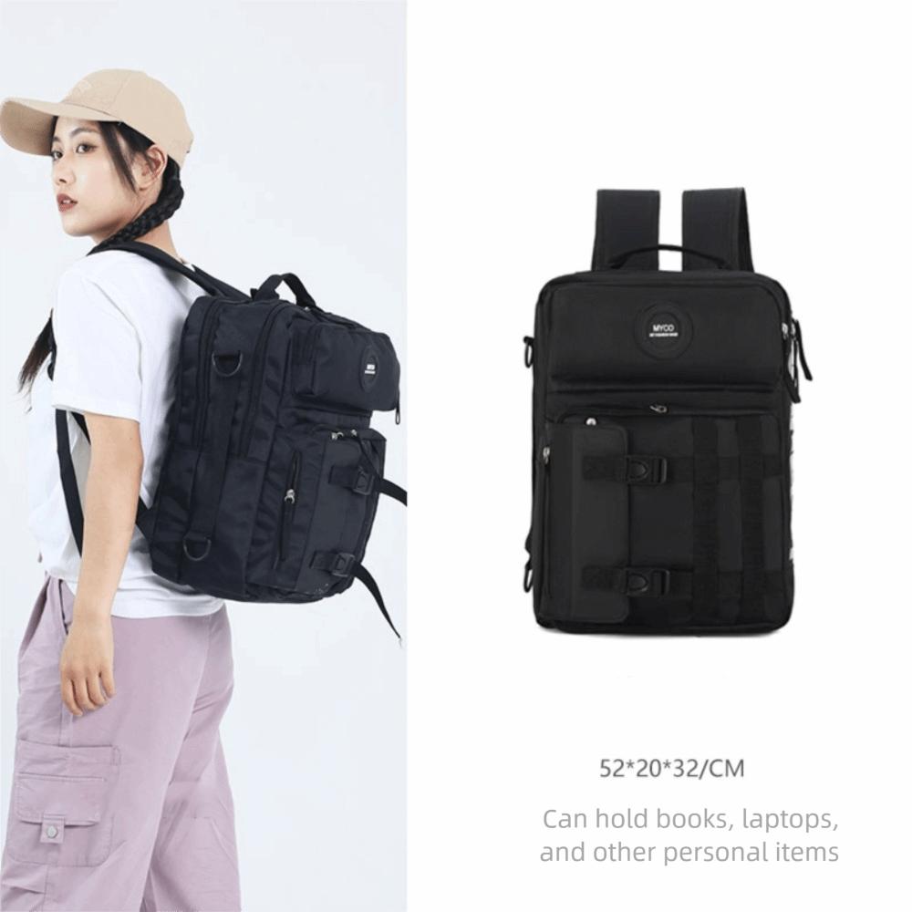 

Multifunctional Hiking Backpack Waterproof Shoulders Bag Fashion Travel Bag For Women Man чорний