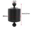 Upgrade Carbon Fiber Float Buoyancy Aquatic Arm 1" Dual Ball Floating Dia 80mm Diving Camera Underwater Tray for Gopro Phone SLR