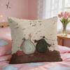 SSam Toft Art Retro Cushion Cover Square Short Plush Pillow Case Living Room Sofa Home Decor Funda X
