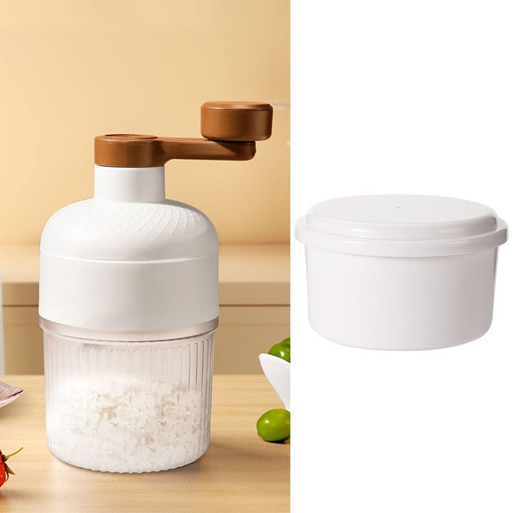 Mini Shaved Ice Machine Manual Operation Hand Operated Ice Maker Portable Ice Crusher  Kitchen Tool