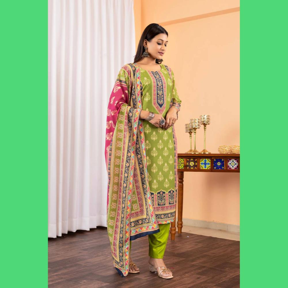 Green Beautiful Pakistani Dress