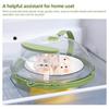 Microwave Splatter Cover for Food - Clear Microwave Splash Guard Cooker Lid with Handle /