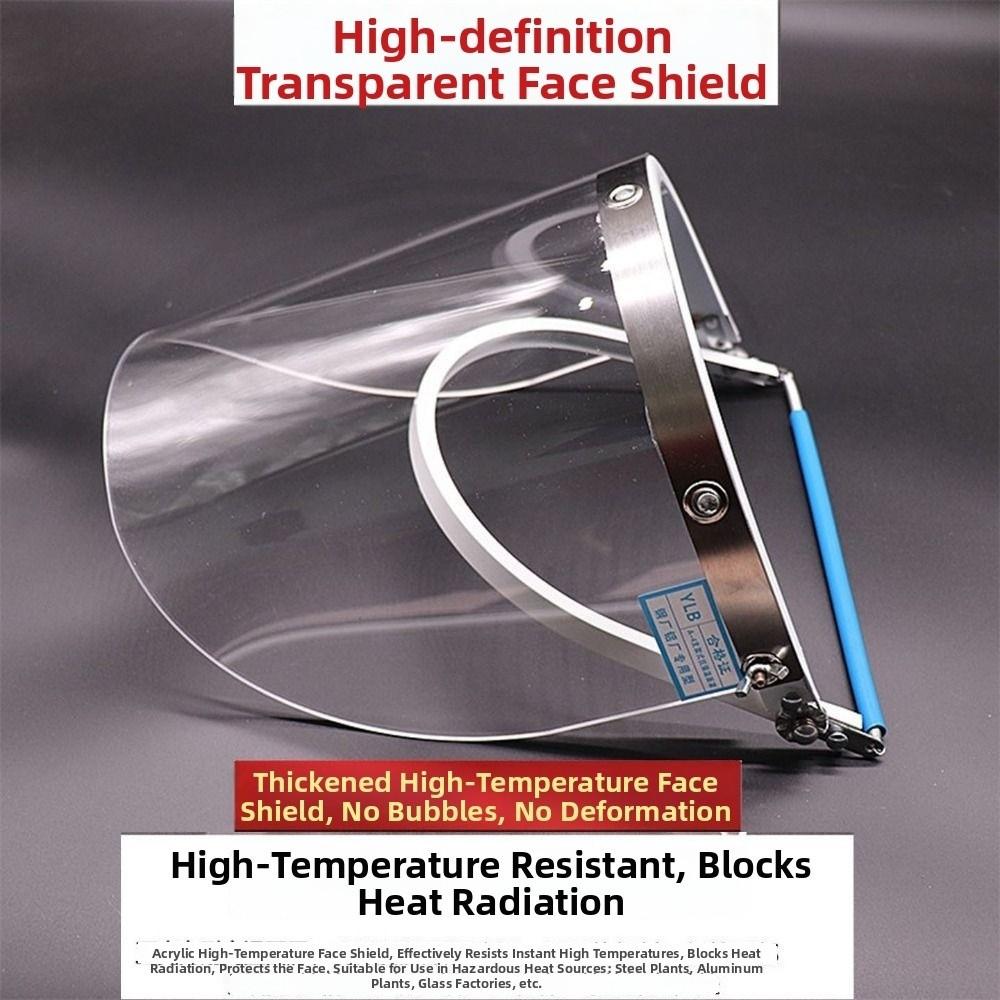 Transparent Full Face Visor High Temperature Resistant Welding Mask Construction