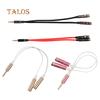 Adaptér pro audio kabel TRRS pro sluchátka, 3,5mm jack, 4pólový samec na duální samice