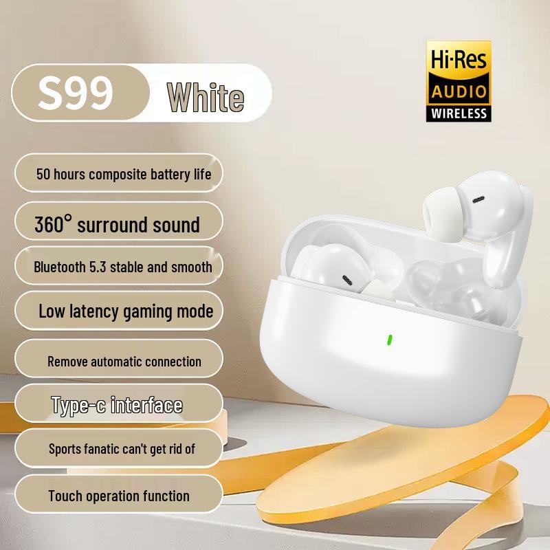 Premium In-Ear Bluetooth Earphones with Noise Cancellation & Extended Battery Life, Compatible with Android & Xiaomi