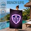 FC-Wappen-Design aufgedrucktes Mikrofaser-Strandtuch, Weich und saugfähig, Schnell trocknend, Ideal für Sommerreisen, Strand-Essential, Schwimmbad