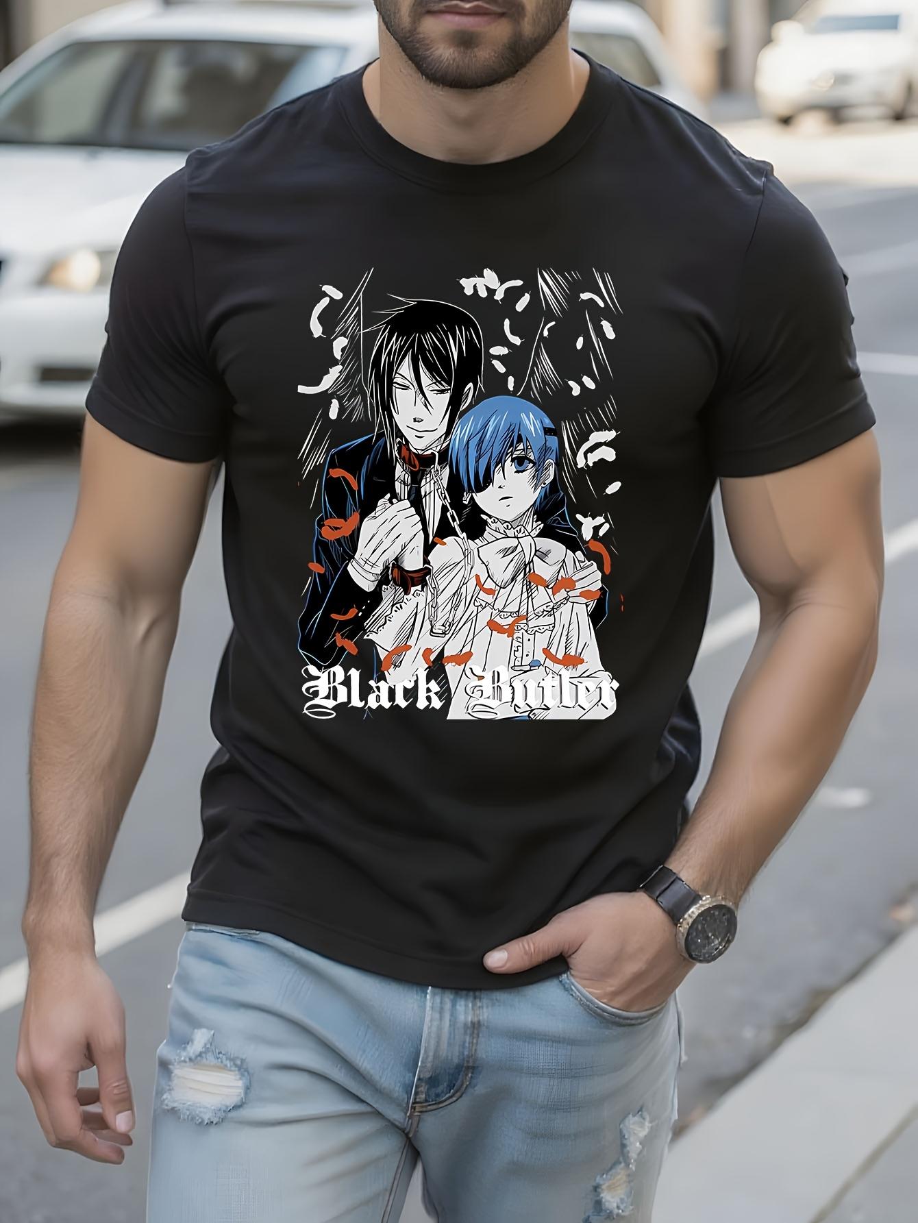 Black Butler Anime Graphic Tee - Sebastian Michaelis and ... XL