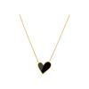 Vintage Style 18K Gold Plated Irregular Shell Heart Necklace Gift Stainless Steel Enamel Love Heart Pendants for Necklace Women
