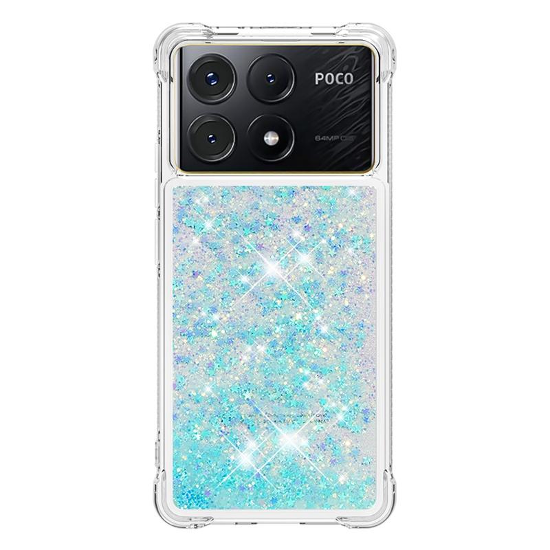 X6 Pro Case On For Fundas Xiaomi Poco X6 Pro Cover Glitter Dynamic Liquid Case For Xiomi Xiaomi PocoX6 X 6 Pro Phone Cases Etui