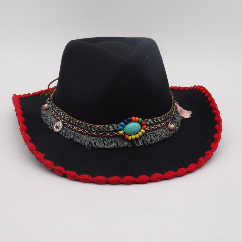 Holiday Travel Ethnic Style Jazz Hat Men And Women Top Hat Direct Sales Cowboy Hat