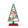 Christmas Ornament Santa Claus Snowman Elk Wooden Tree Desktop Decoration Festive Atmosphere Party Decor