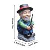 Fishing Figurines Home Decor Resin Old Man Fishing Figurines Cartoon Colorful Home Decor Fadeless Decoration For Garden Rockery