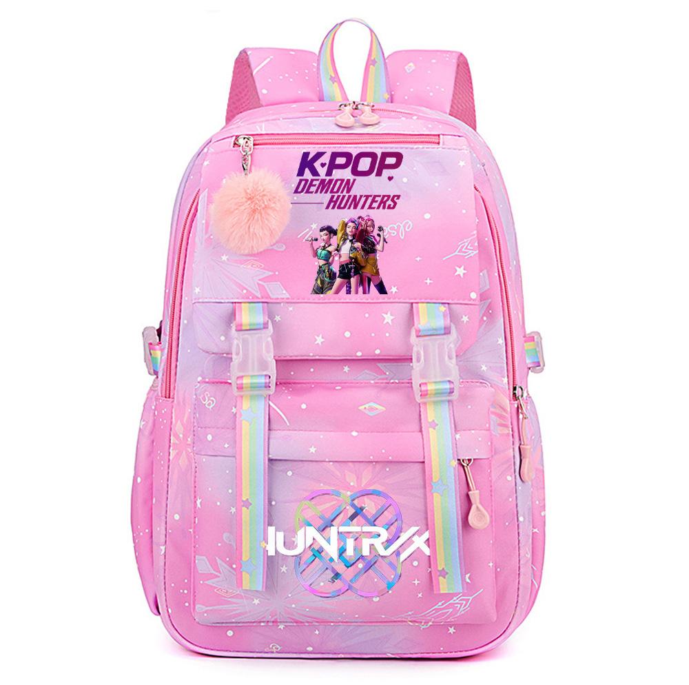 

Anime K-Pop Demon Hunters Printed Large Capacity Waterproof Backpack Teenger Student Girl Boy Schoolbag Bookbag Women waterproof Travel Bag Mochila