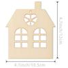 Wooden House DIY Craft Slices for Valentine's, Thanksgiving, or Wedding Decor