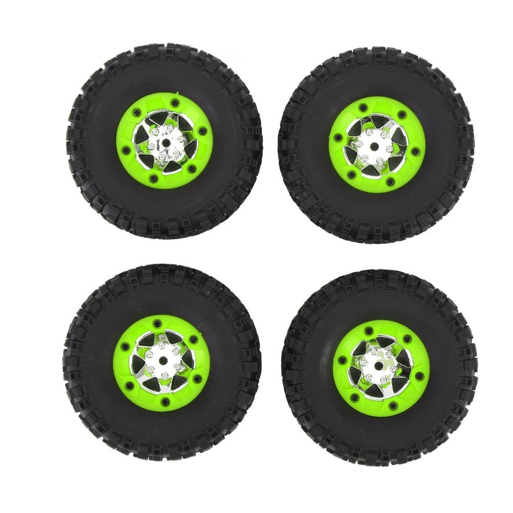 4Pcs Rubber RC Car Wheel Tyre Set for WLtoys 12428/12427/124006 RC Car RC Off-Road Truck