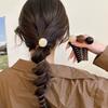 2Pcs Hair Tie for Women, Spiral Design Hair Bands, Thick Elastic Hair Ropes for Ponytails Buns, No Pulling or Snagging Large Bead Hair Tie
