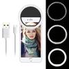 Phone Selfie Ring Light With Usb Rechargeable Power For Makeup And Video Recording