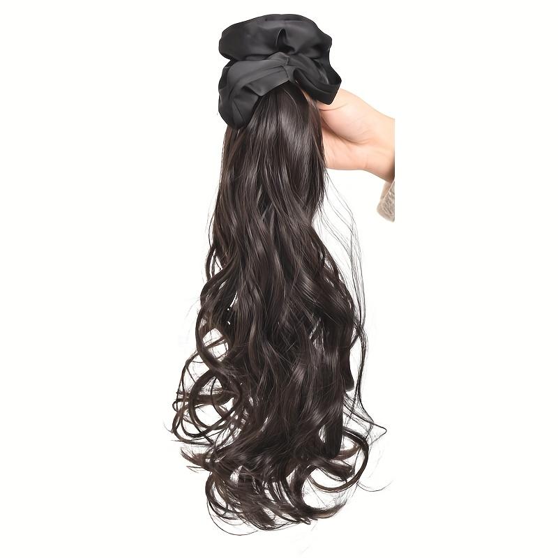 Synthetic Wig Braid Women's Claw Clip Headband Curly Ponytail Simulation Hair Low Tie Natural Fake Ponytail For Women