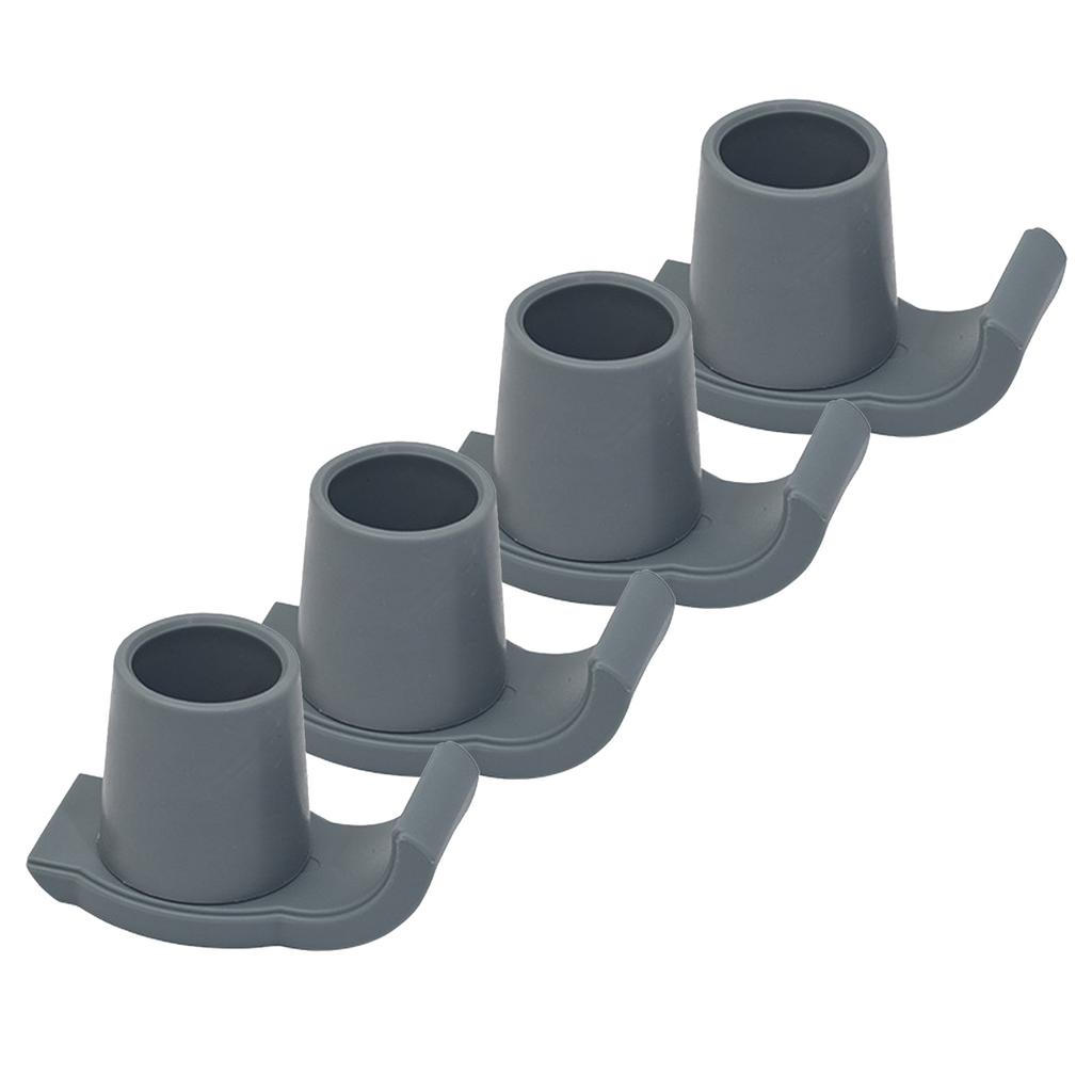 4 Pcs Walker Glide Skis Rubber   Walker Ski Glides Mobility Aid Accessory for Seniors