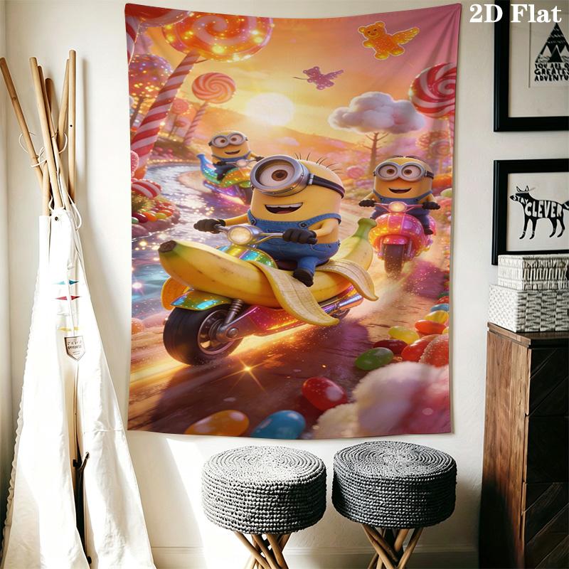 Minions Bath Bedding 1 Duvet Cover 2 Pillowcase Without Core Christmas Birthday Gift Bedding Set Soft And Comfortable Bedding