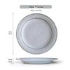 11-inch white deep plate