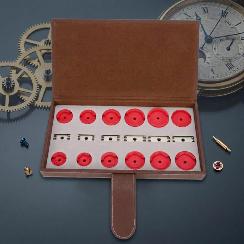 Watch Press Tool Kit Custom-Shaped Insert Case Opener Hinged Lid for