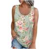 Frauen Sommer Ärmellose Casual Floral Gedruckt O-ansatz T-Shirt Tops Bluse