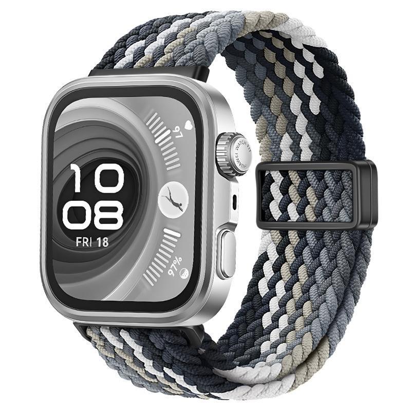 Nylon Magnetic Strap for Huawei Watch Fit 4/3 Braided Breathable for Huawei Watch Fit 4 Pro Sport Bracelet Watchband Accessories