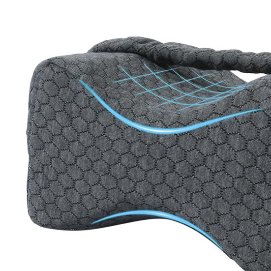 Knee Pillow for Side Sleepers Memory Foam Leg Cushion Orthopedic Knee Spacer Pillow Promotes