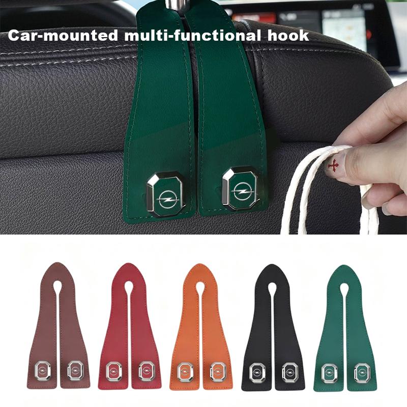 Car seat back hooks, suede double-head hooks, car interior accessories For Opel Insignia Astra Antara Meriva Zafira H G Corsa j777