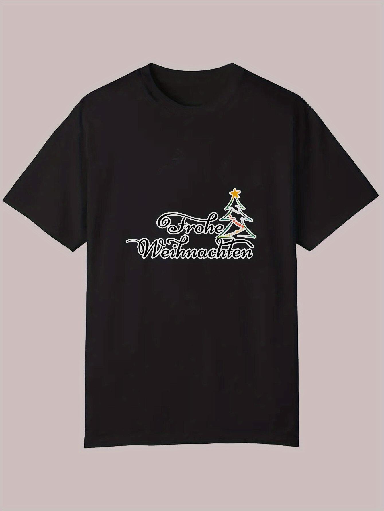 Casual Summer T-shirt - Freche Minimalist Letter Print M