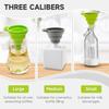 2025 New Silicone Collapsible Kitchen Funnel Set (3PC) - Food Grade Liquid Transfer Funnels for Bottles, Oil, Cooking Gadgets