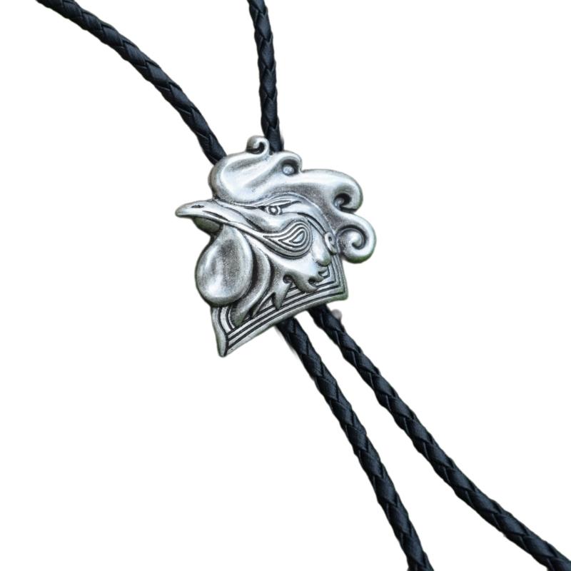Delicate Bolo Tie for Man Western Cowgirls Metal Necktie Carnivals Costume Jewelery for Adult Teen Western Necklace