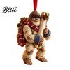 Holiday Cash Present Decoration Big Foot Money Holder for Cash 2D Acrylic Sasquatch Gift Unique Grandchildren Ornament Clear Xmas Tree Hanging Party