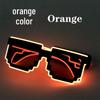 LED Mosaic Party Sunglasses - Cool Night Glow Glasses for Birthdays, Concerts, and Nightclubs