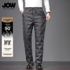 JOW Men's Mid-Aged/Elderly High-Waist Down Winter Pants