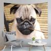 Cute Animals Pet Pug Dog Decor Tapestry for Backdrop Creativity Bedroom Dorm Living Room Modern Decor Wall Hanging Tapestries