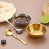 Stainless Steel Sauce Dish Spoon Set Stackable Food Safe Dipping Plate for Kitchen Dinner Party BBQ Sushi Tableware