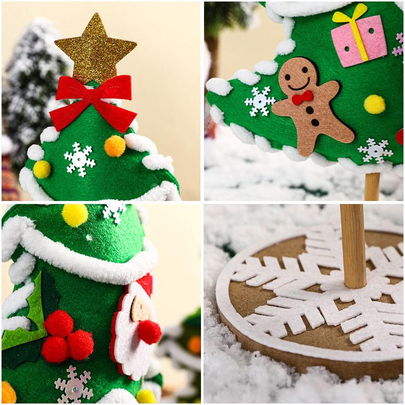 Handmade Christmas Tree Diy Decoration Children'S Gifts Christmas Decorations Desktop Ornaments Fun Making Material Pack