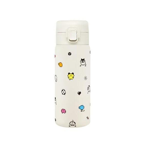 Tamagotchi Vacuüm Geïsoleerd Roestvrij Staal One-Push Fles 350ml Stippen Eén-Aanraak Vergrendeling Eenvoudig Gebruik Eén Hand Water 203-001