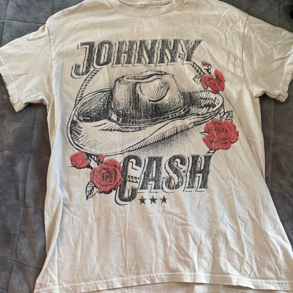 vintage Johnny Cash tee Shirt Concert Tour Full Size XXL