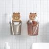 Bathroom Cute Bear Shaped Storage Box Cup Organizer Razor Stand Toothbrush Holder Toothpaste Rack