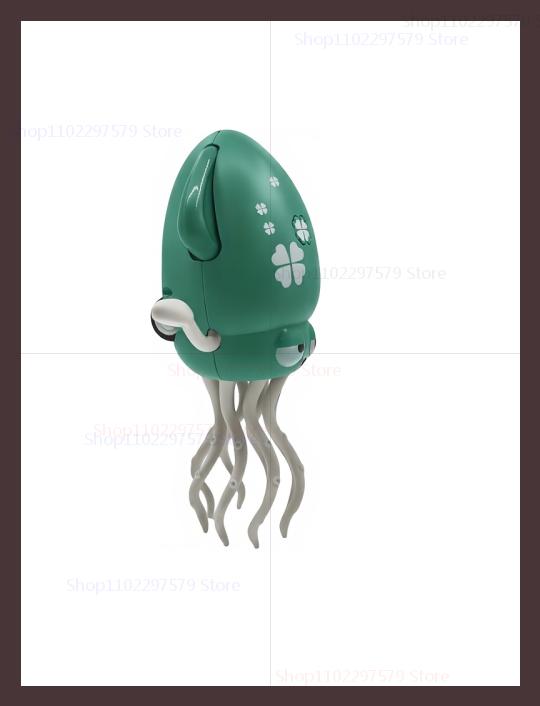 

1Pcs Electric Octopus Pet Auto-sensing Function Children Crawling Avoiding Obstacles Electronic Pet With Music OneSize зелёный