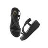Shoetopia WomenS & Girls Black Wedges Sandal  Solid Criss-Cross Strap Design  Stylish, Comfortable, Durable Heels  Perfe