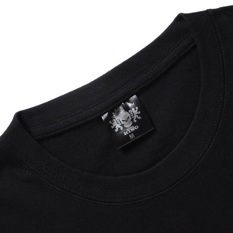 Rock 3D Short Sleeved Personalized Pure Cotton Loose Round Neck Plus Size Short Sleeved T-Shirts Men’s